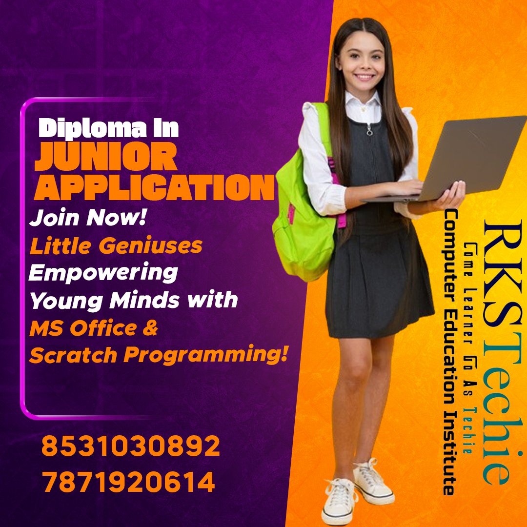 RksTechie's tweet image. #computereducationinstitute #computertraininginstitute #kanchipuram #kidscomputer #juniorprogram #computerCourse
