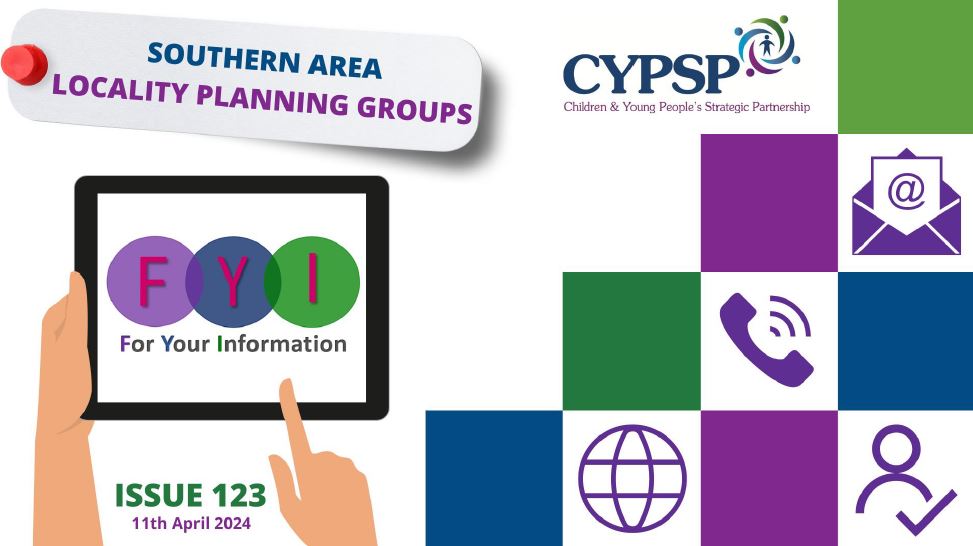 Check out the latest Edition of @SouthernHSCT Area FYI for up coming training courses, family events, parenting programmes and much more! Download your copy 👉 cypsp.hscni.net/download/414/s…
