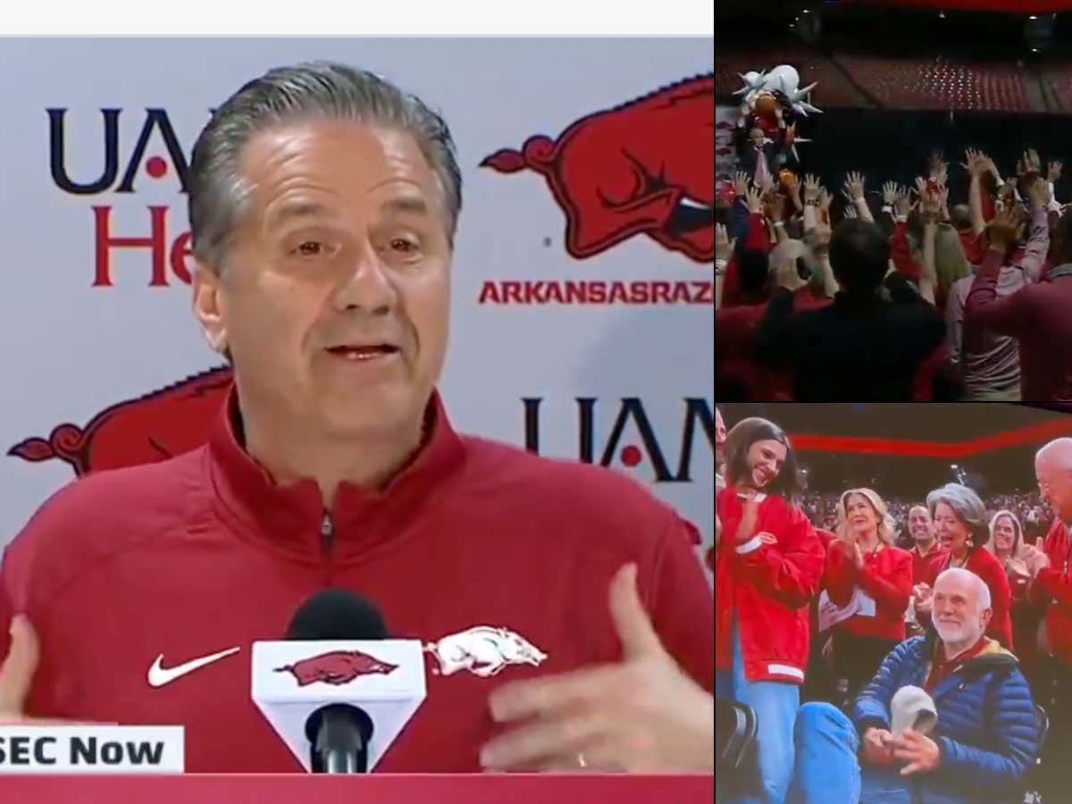 The John Calipari Press Conference Was Nothing But Lies, Sales And Weirdness - Highlighted By The Tyson Chicken Guy Getting A Standing Ovation buff.ly/4aSpuHB