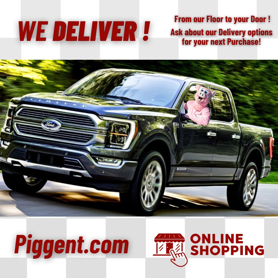 PiggEnterprises's tweet image. Are you many miles from our location?  Don&apos;t have the time in your schedule to purchase?
Shop and purchase online at Piggent.com 🐷
#wedeliver #purchaseonline #convenience