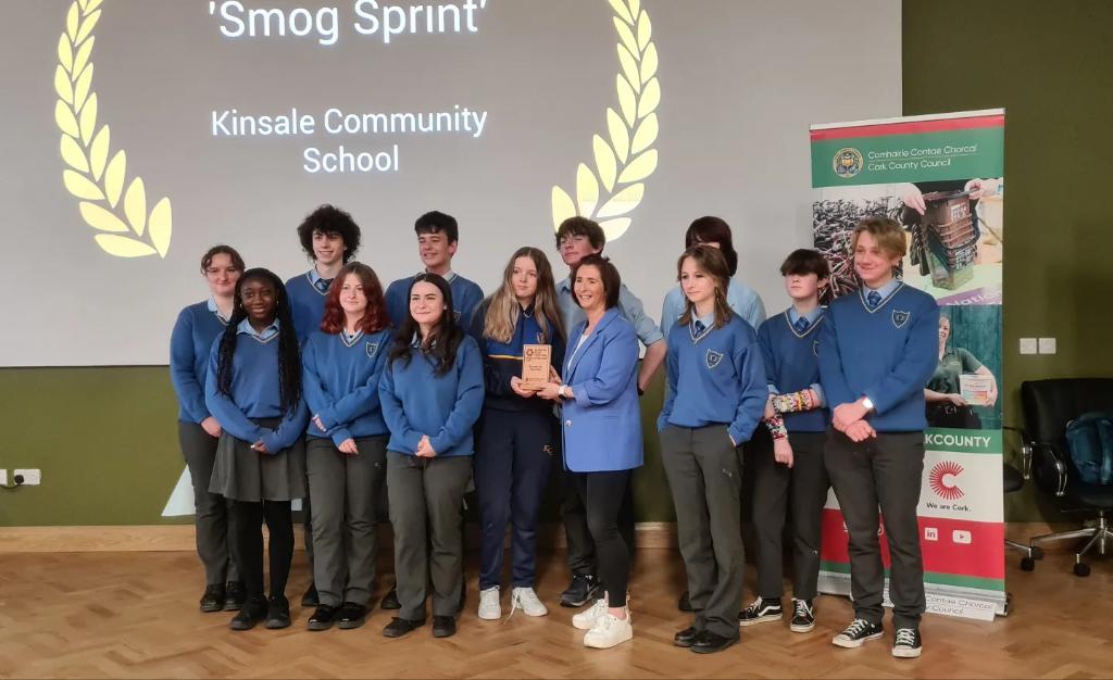 Well done to our TY students @KinsaleComSch who came away with the runner up best film prize @RubbishFilmFes at the amazing new education building @fotawildlife @GreenSchoolsIre @Corkcoco