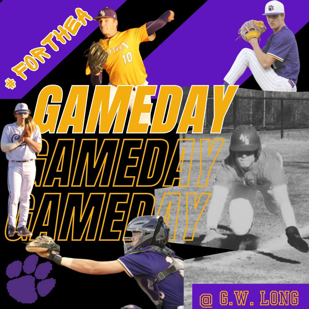 GAMEDAY!!! The Cats head to Skipperville today for Game 1 of the last Area Series of the year!! First pitch is set for 5:00 p.m!!! Grab your Purple and head to Skipperville to cheer on your Cats!! #ForTheA #HardWorkPaysOff
