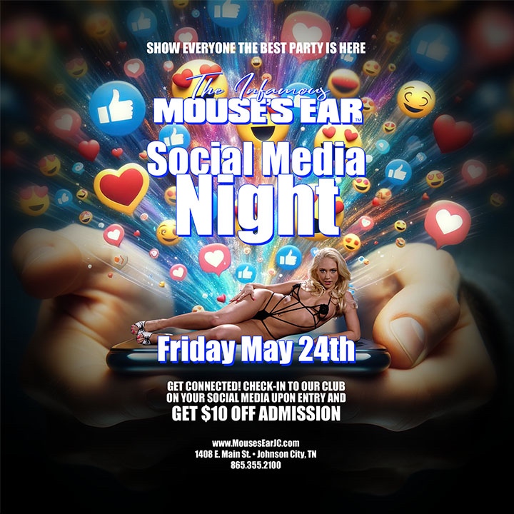 Content Creators & #followers! 
You are invited to join us on May 24th at The Mouse's Ear - Johnson City. CHECK IN when you get here for $10 off admission! 

.
.
.
#networking #content #influencer #mousesear #johnsoncity #tricity #tricities #socialmedia #follow #l4l #checkin