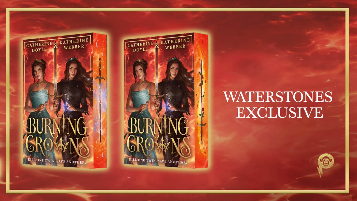 🔥The countdown to BURNING CROWNS is on🔥 Only two weeks until publication day in the UK/Ireland — which means only two weeks to preorder the stunning special sprayed edge editions from @waterstones 😍😍