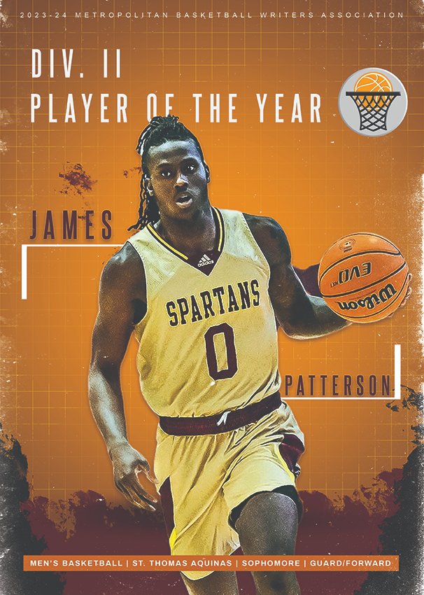 🏀All-Met Div II Men's Player of the Year!  
Congrats to Sophomore James Patterson <a href="/STACSpartans/">STAC Spartans</a> <a href="/ECCSports/">East Coast Conference</a>