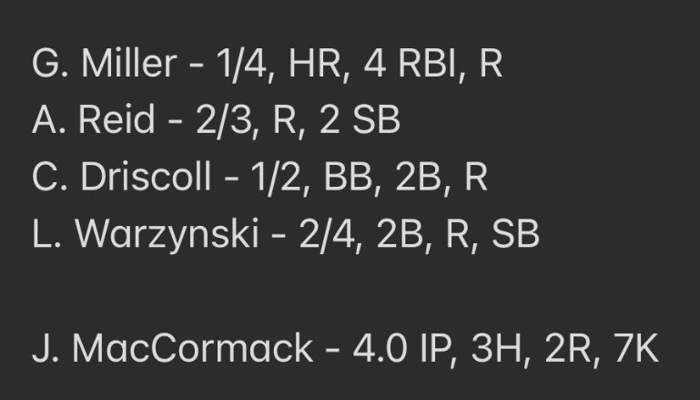 Middlesex Baseball tweet media