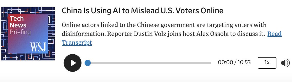 'Chinese actors were basically trying to propagate false conspiracies that the US government was actually responsible for those wildfires ... trying to sow distrust and chaos within the US.' #decouplefromchina 𝗖𝗵𝗶𝗻𝗮 𝗜𝘀 𝗨𝘀𝗶𝗻𝗴 𝗔𝗜 𝘁𝗼 𝗠𝗶𝘀𝗹𝗲𝗮𝗱 𝗨.𝗦.…