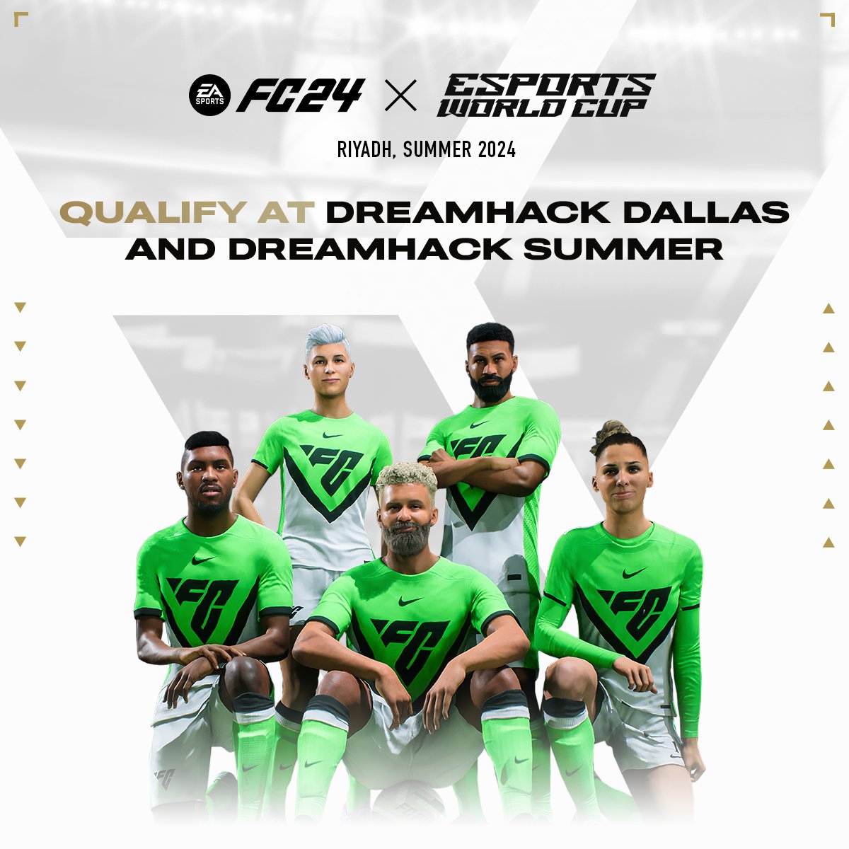 🏆 EA FC24 is coming to DreamHack! Compete and Qualify for the @ESWCgg at #DHDallas and #DHSummer this June. ⚽ Find more information ⬇️ 🇺🇸 dreamhack.com/dallas/eafc 🇸🇪 dreamhack.com/summer/eafc