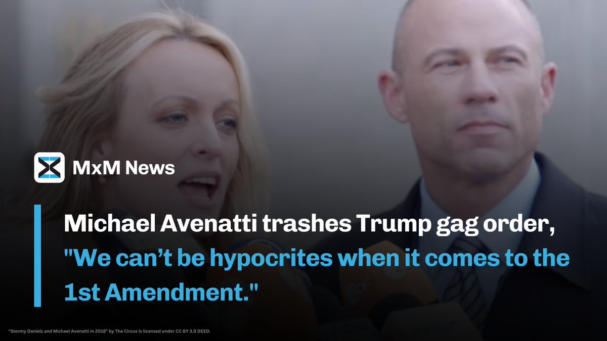 .@MichaelAvenatti, currently incarcerated in federal prison, took to social media to express support for @realdonaldtrump's right to free speech, trashing a gag order issued in Trump's ongoing hush money case. mxmnews.com/article/b96cf8…