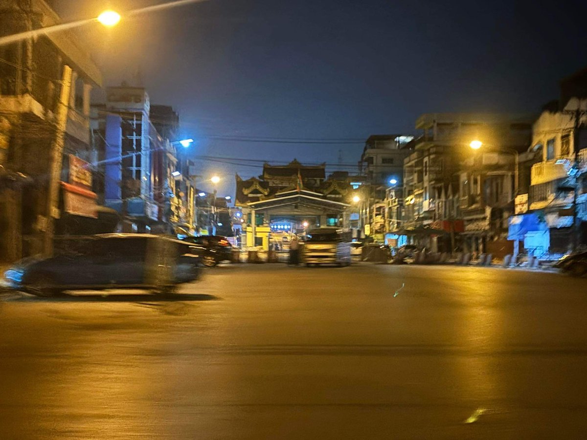 The first night in Myawaddy without SAC. I hope it is peaceful night everyone there.