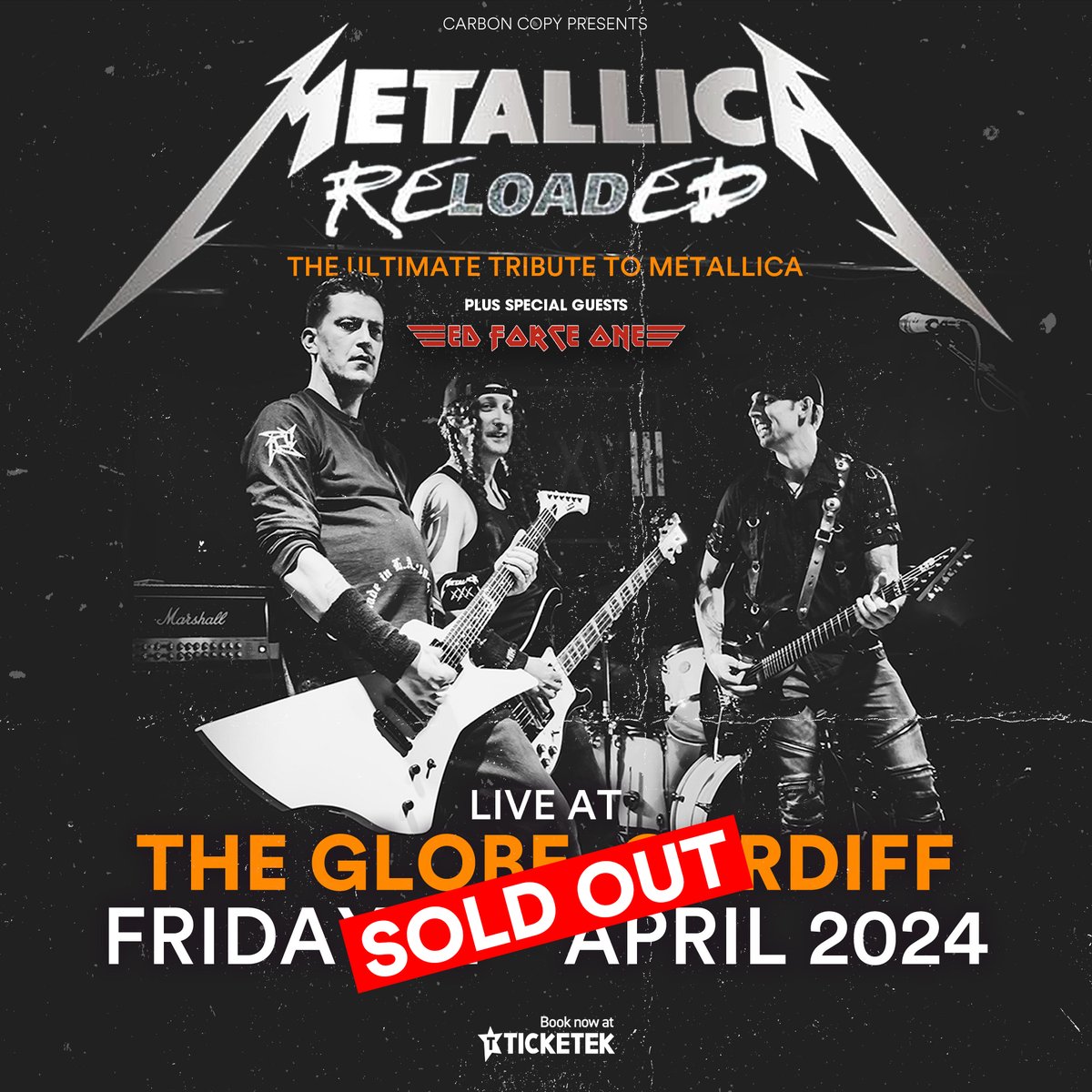 SOLD OUT Metallica Reloaded show tomorrow! 🔋 Make sure to get down early 🍺