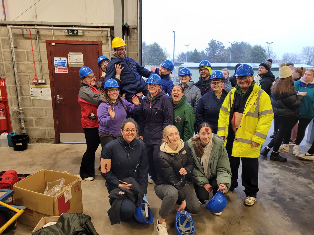 RGUParamedics's tweet image. A number of outs students supported Exercise Greyhound last night with @scotfire and @Scotambservice including Sort and USAR along with police. A great experience for all who participated.