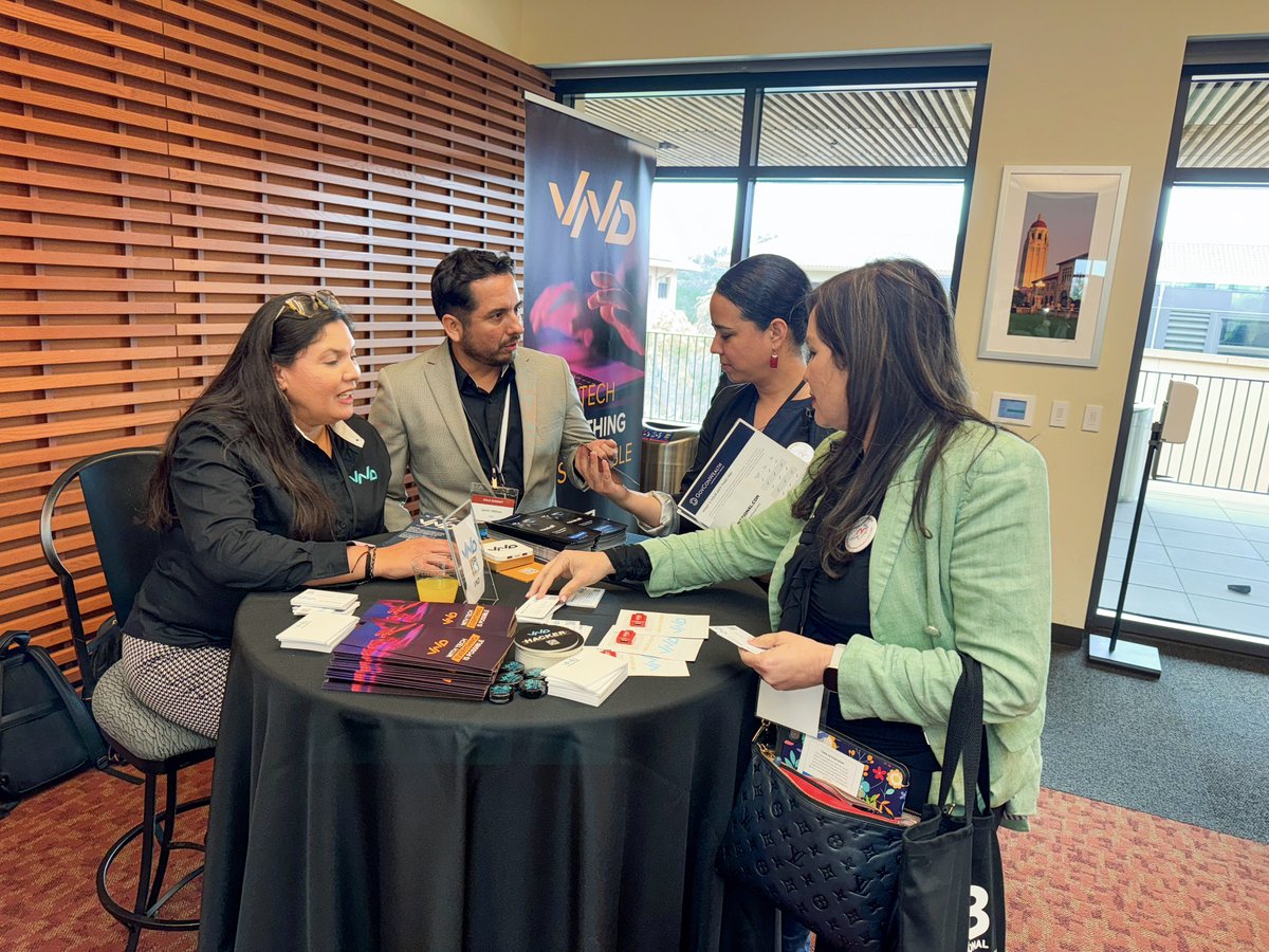 vndx's tweet photo. Exciting News! We unveiled our rebrand and new website at LBAN SOLE expo, Stanford University! Discover our enhanced services &amp; NeoStaff at https://t.co/sDbEV3wfpZ. Contacts us at sales@vndx.com for a consultation. Abrazos from the VND team! #TechTransformation https://t.co/iZ6tWnH7s4