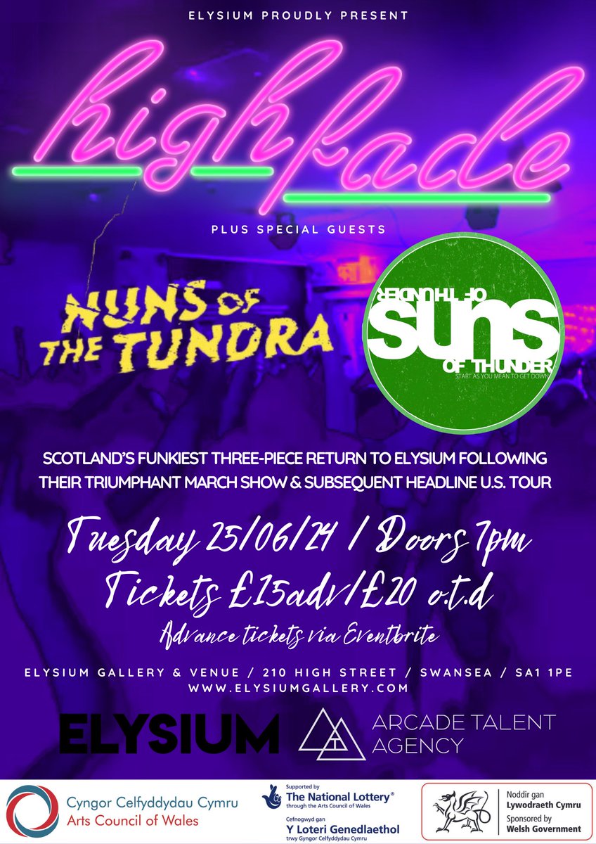 elysium (@elysiumgallery) on Twitter photo We are DELIGHTED to announce that joining the incredible <a href="/highfademusic/">High Fade</a> on June 25th we have <a href="/NunsoftheTundra/">Nuns of the Tundra</a> and local legends <a href="/SunsThunder/">Suns Of Thunder</a>! Things just got even groovier...
Tickets available now - don't miss out!
eventbrite.co.uk/e/high-fade-pl… We are DELIGHTED to announce that joining the incredible <a href="/highfademusic/">High Fade</a> on June 25th we have <a href="/NunsoftheTundra/">Nuns of the Tundra</a> and local legends <a href="/SunsThunder/">Suns Of Thunder</a>! Things just got even groovier...
Tickets available now - don't miss out!
eventbrite.co.uk/e/high-fade-pl…