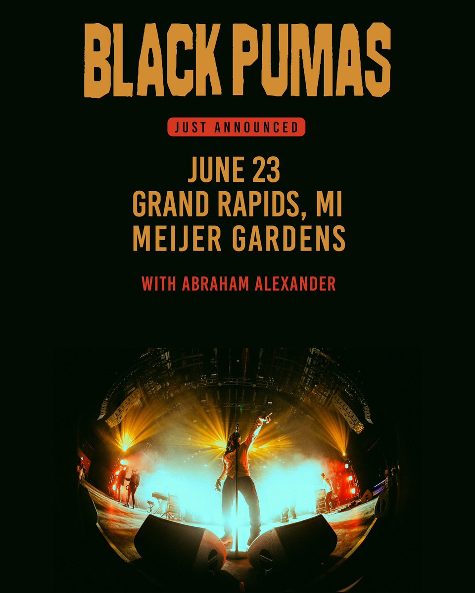 Grand Rapids! We’re excited to play @MeijerGardens with @abrahamalexnder on Sunday, 6/23. Member presale begins 4/20 at 9am ET / public on sale begins 4/27 at 9am ET: 10atoms.com/BPTour 📸 Nick Langlois