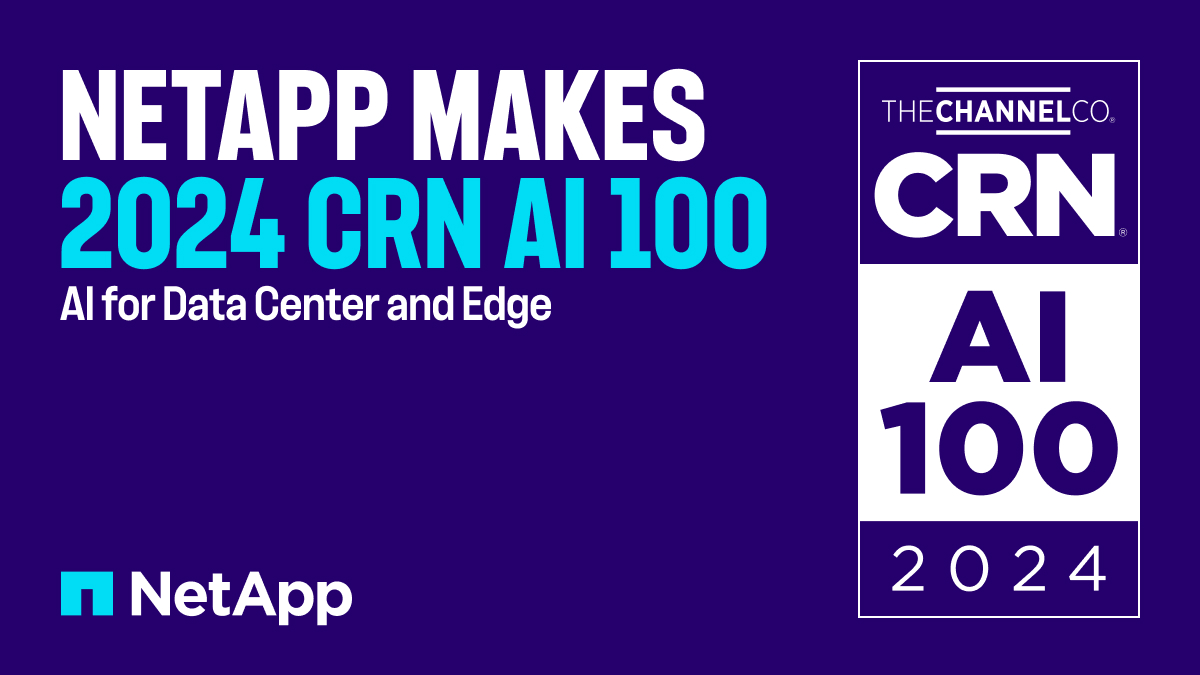 Exciting news! We made the @CRN AI 100 list for #AI in Data Center & Edge! 🎉 Our commitment to AI innovation transforms our customers' data infrastructure into an intelligent, seamless, & high performing machine. Get the full story: ntap.com/3xEWnZI #CRNAI100