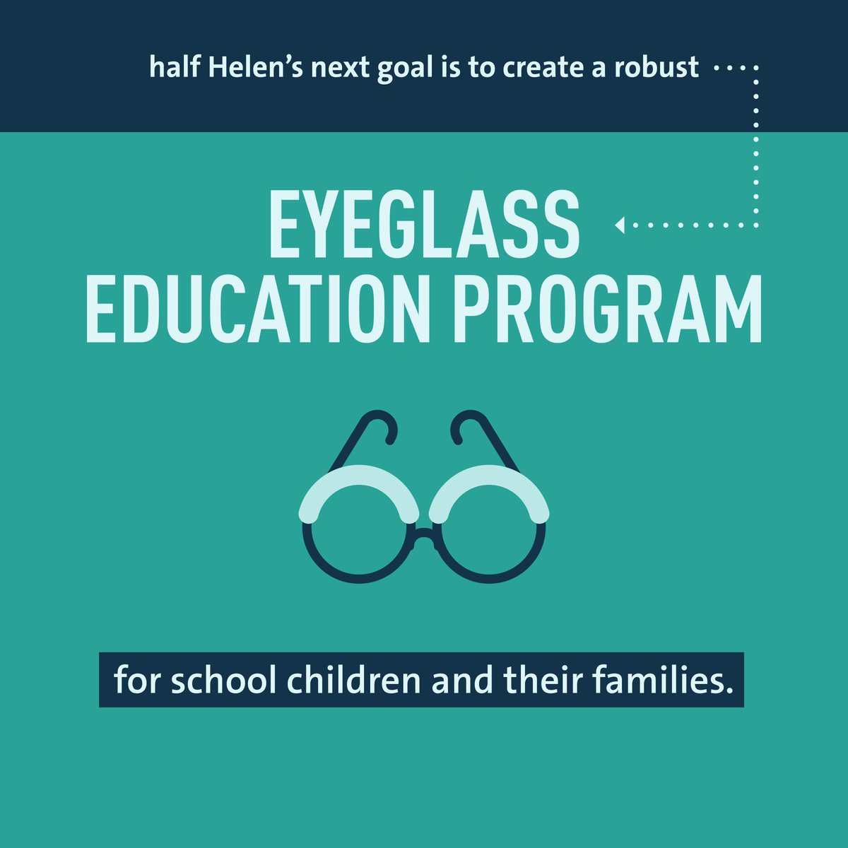 Early detection and treatment of vision issues can make a significant difference in a child’s academic career and future. half Helen provides no-cost vision screenings and glasses to help children reach their full potential. msdf.co/4aRWzmK
