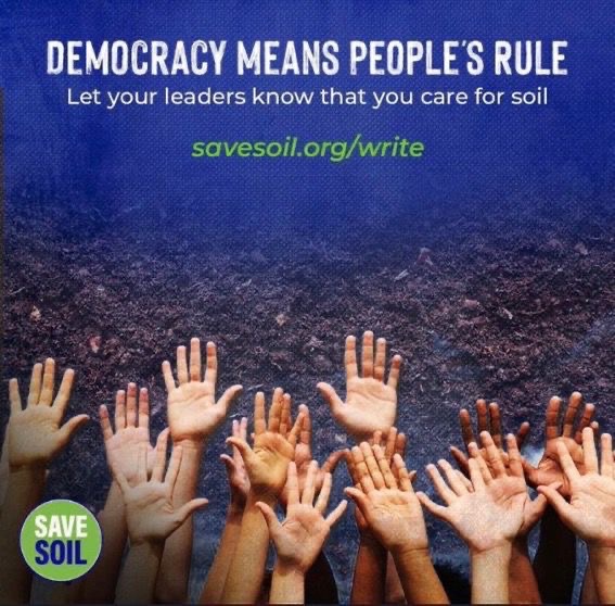 Gargi32354857's tweet image. 🙏🏽🙏🏽🙇🏼‍♀️🥳🤩💃🏽 

Endlessly grateful to @SadhguruJV for spreading awareness of the urgent need to #SaveSoil &amp;amp;inspiring millions of earth buddies to request local/global leaders to pass #SoilProtection laws ensuring a min. of 3-6% organic content in the soil
savesoil.org