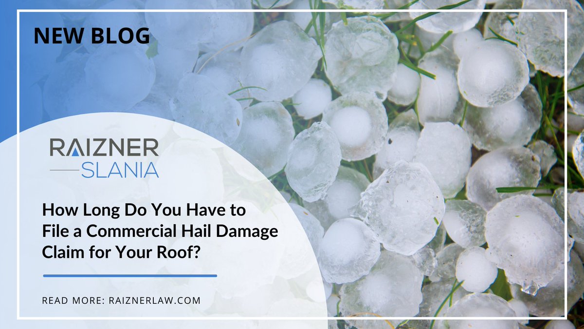 Important time constraints to consider before filing a #commercial #HailDamage claim for your #business's roof: atty.es/91B950RaKY7 via @raiznerslania #insurance