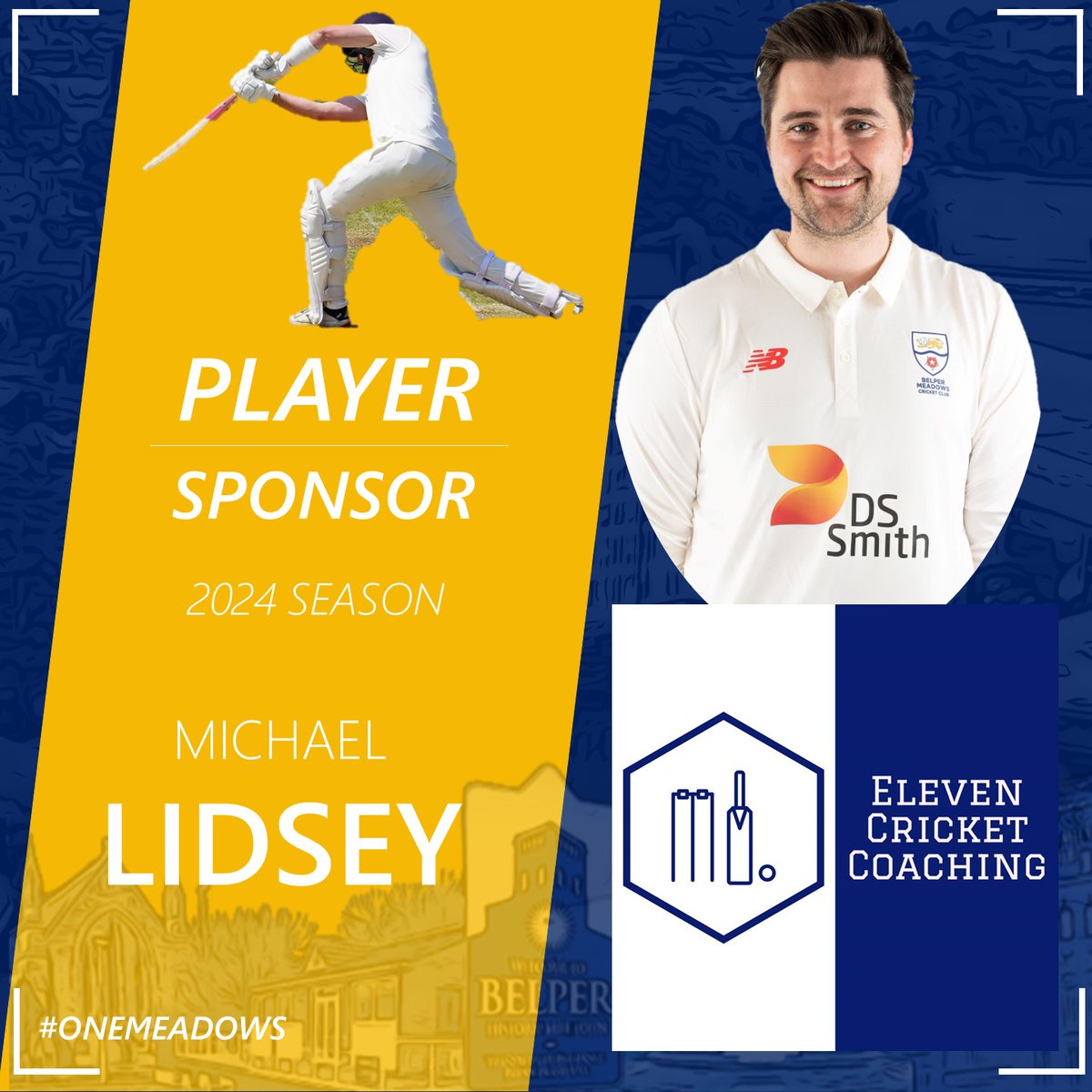 2024 PLAYER SPONSOR 🤝 We are delighted to announce that @eleven_cricket_coaching will be sponsoring first-team captain Michael Lidsey for the 2024 season. #playersponsor #elevencricketcoaching #onemeadows