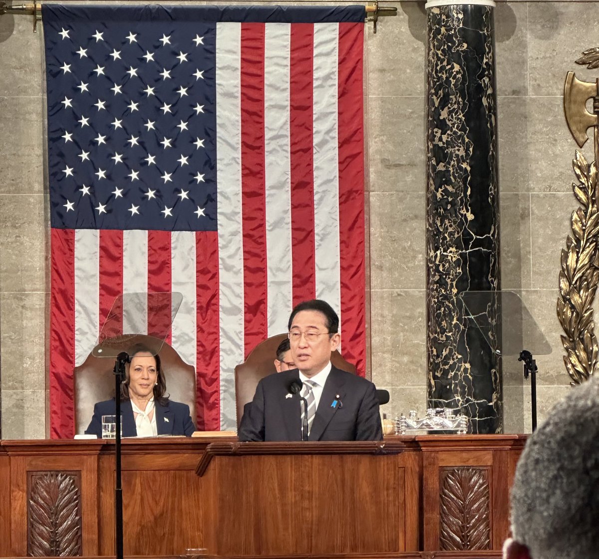 Today, we welcomed Japanese Prime Minister Fumio Kishida to our Joint Session of Congress. I look forward to hearing from the Prime Minister and I'll continue working to deepen the close relationship our nations share.