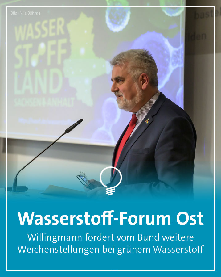 In Berlin hat sich #SachsenAnhalt heute als Wasserstoff-Land präsentiert. Beim #Wasserstoff-Forum Ost überreichte Energieminister @WillingmannA ein Positionspapier an den Staatssekretär im @BMWK , Michael Kellner. lsaurl.de/3A1JsP