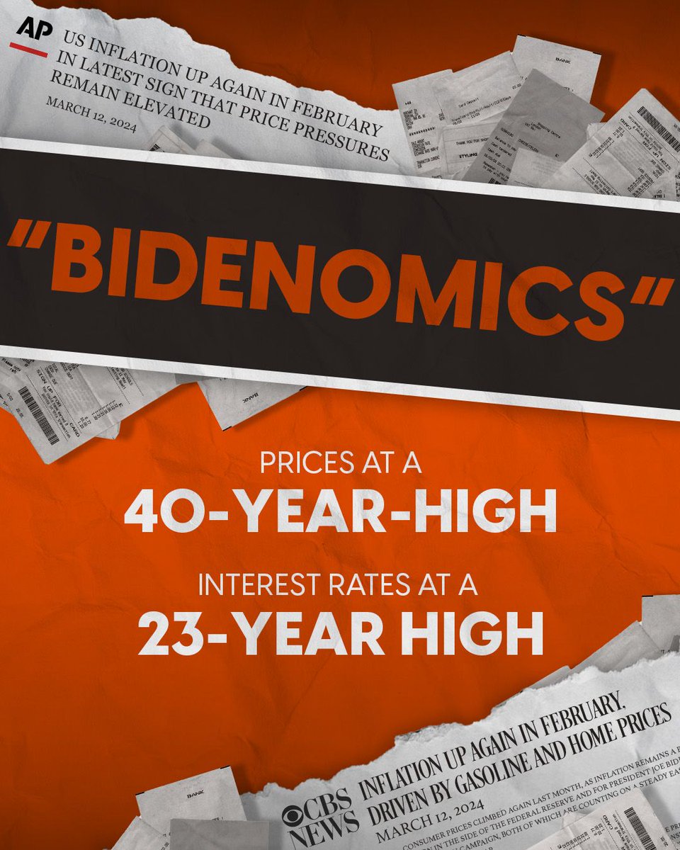 Inflation is hitting the U.S. hard. Kentuckians are shelling out an extra $911 monthly on the same things compared to 2021. Americans can't afford Bidenomics.