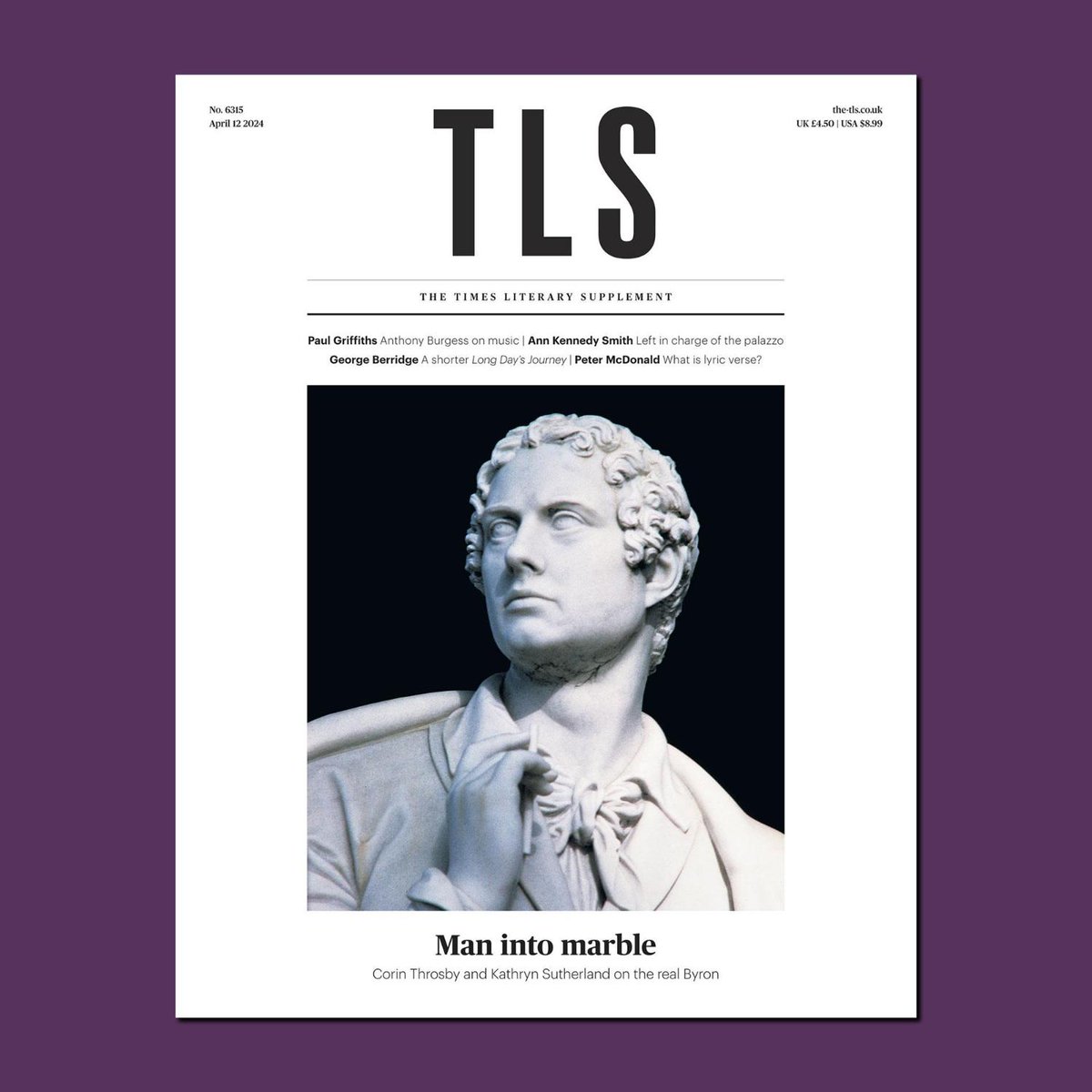 Marking the bicentenary of Byron’s death, featuring newly published letters; a shorter ‘Long Day’s Journey’; what pilgrimage means today; eclipses and philosophy – and much more. This week’s TLS is out now: the-tls.co.uk/issues/current…