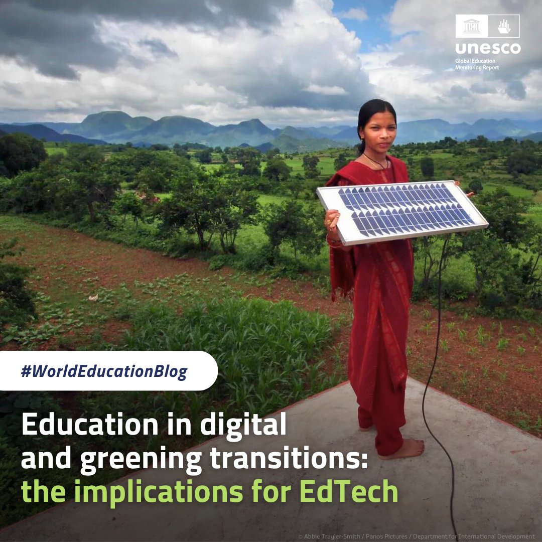 🌱 Discover the crucial connection between education, technology, and planetary health in the latest #WorldEducationBlog by @NKucirkova. Join the conversation on the future of #education and the environment! Read more: bit.ly/3VWT62k