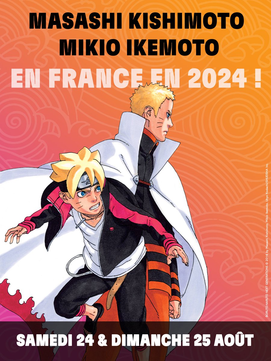 Ce n’est pas terminé ! Nous avons l’immense honneur de vous annoncer que KISHIMOTO & IKEMOTO seront présents cette année en France pour la toute première fois ! 🥳 [ kana-konoha.fr ]