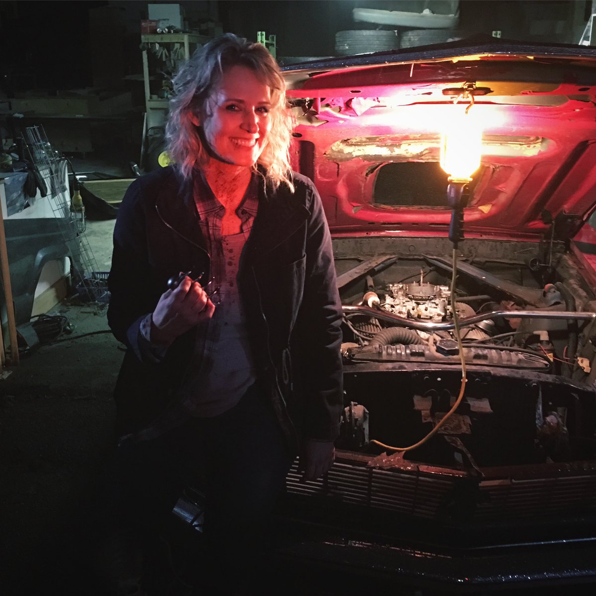 Pretty sure that wasn’t how to fix the car but I sure was confident at the time #tbt #SPN #Supernatural