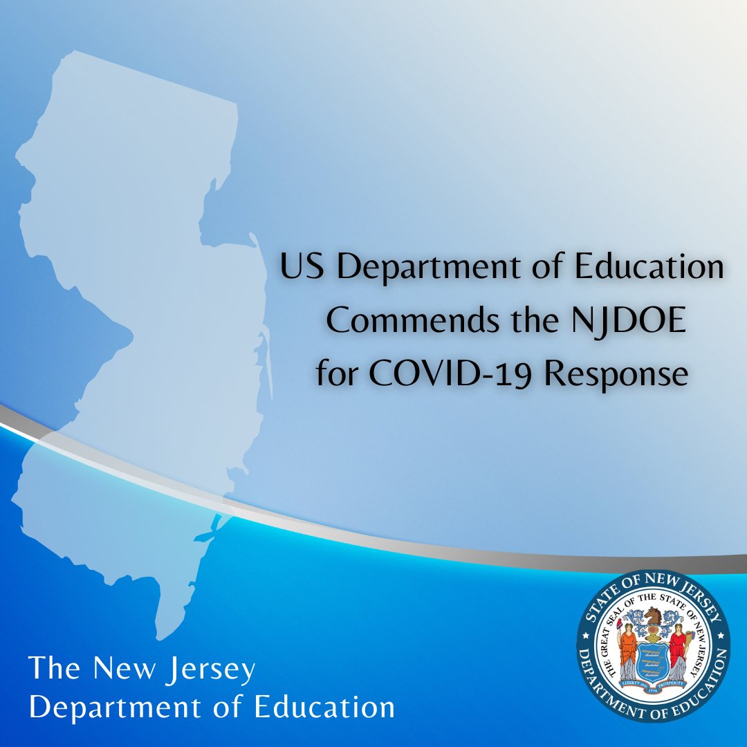 The @usedgov gave the @NewJerseyDOE a commendation for our response in handling the COVID-19 pandemic. Find out more: tinyurl.com/2v22a2v3