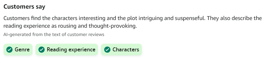Reviews for The Lost Immortal have now been summarized by the AI overlords. This means I have officially "made" it. Beep bop boop. #NewBooks #thrillerbooks #booklovers #BookTwitter