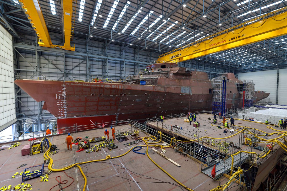 Her Royal Highness, The Princess Royal, has visited @HMSVenturerRN at @Babcockplc's Rosyth site as sponsor of the @RoyalNavy's newest frigate. We are delighted to have celebrated this very special moment together for our First of Class T31 ship 🤝