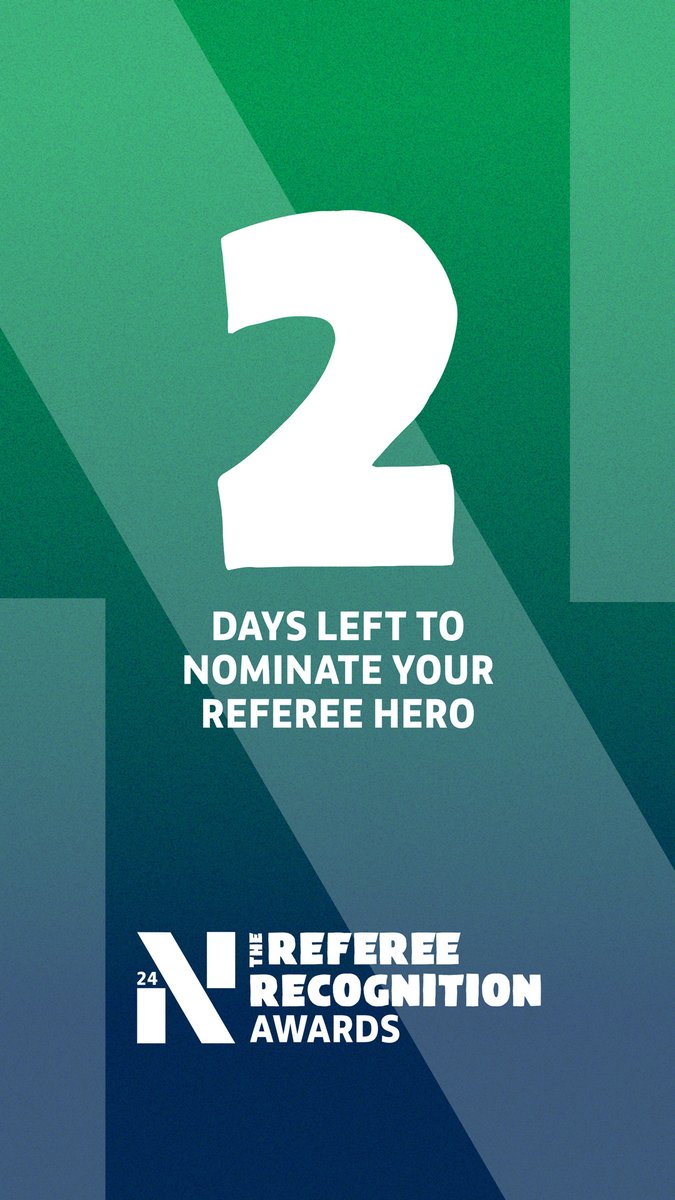 Time’s running out to nominate the referee you think deserves a national award. Who do you know who deserves to be a winner? Nominate them today!
#RefereeRecognitionAwards

englandfootball.com/participate/re…

#AThrivingLocalGame