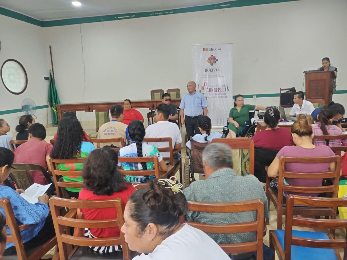 JusticiaBol's tweet photo. #Conalpedis de manera conjunta desarrolla taller de cumplimiento de derechos de personas con discapacidad en #Riberalta
#NotaDePrensa ➡️ https://t.co/2yHv9Mn4nC
#UnidosRumboAlBicentenario
#LaTransformaciónDeLaJusticiaAvanza https://t.co/HKdyMohvMu