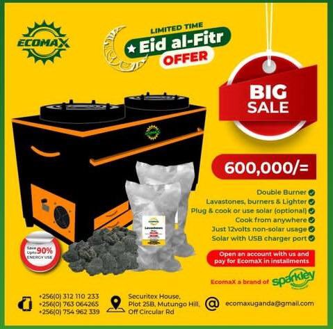 Since we are still celebrating our moslem friends .Get a chance to buy our cooker which is user friendly and portable to use anywhere at a very affordable price😊 >For a single burner get it at 350k >For double burner,get it at 600k For more info contact 0763064265