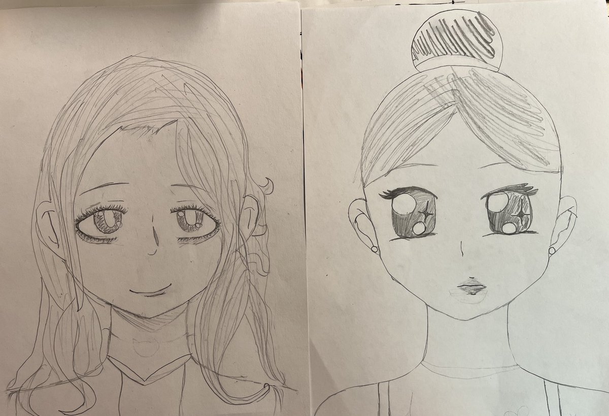 PoulinArt's tweet image. Anime WOW! Love these Anime self portraits from 2 very talented @HumbleISD_OFE 4th graders! @VisualArtHumble #falconART