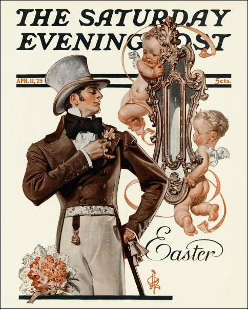 Front cover of The Sunday Evening Post by Joseph Christian Leyendecker, 11th April 1925.