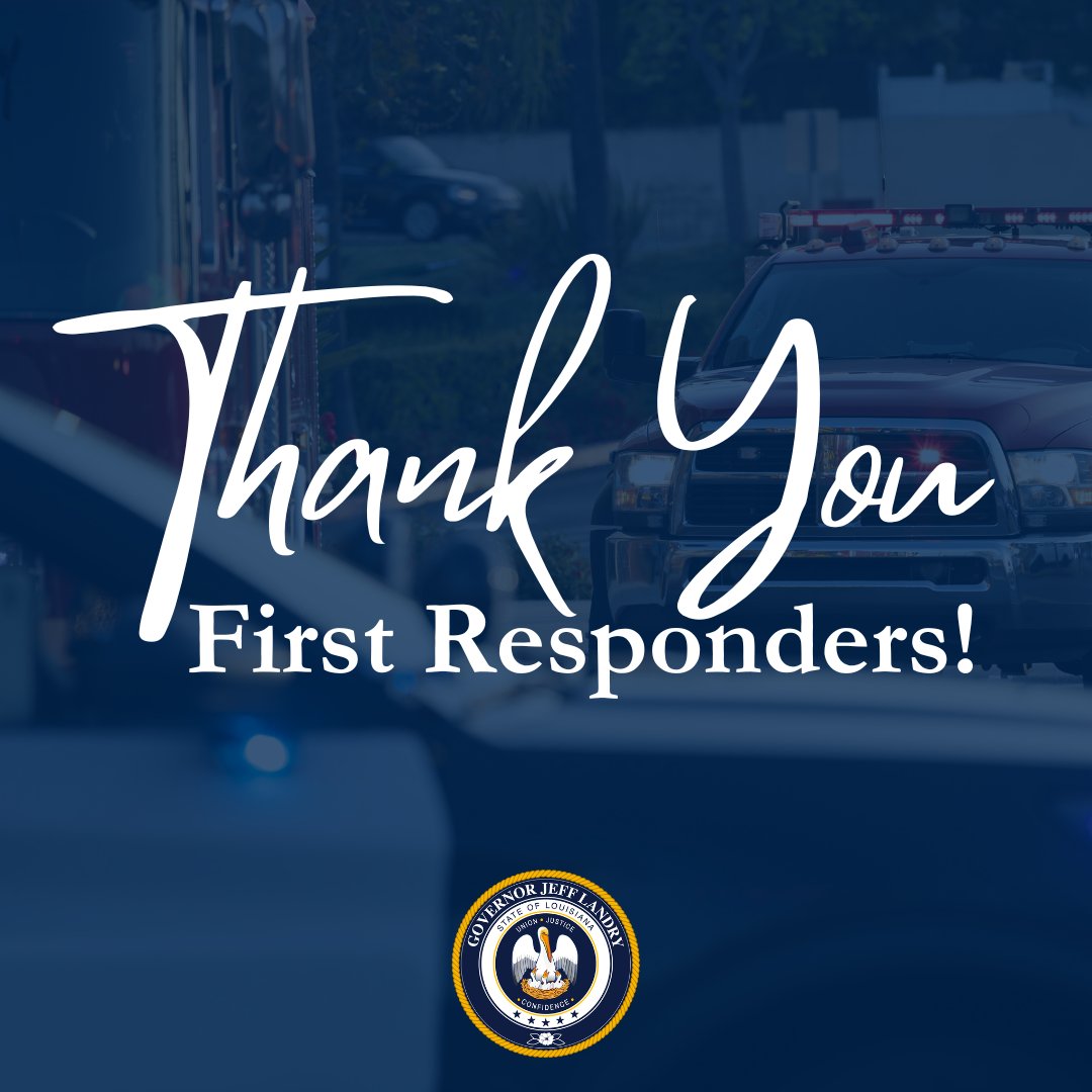 Please join me in thanking all law enforcement officers, firefighters, paramedics, and EMT’s who are going above and beyond to keep the citizens of Louisiana safe following the severe weather and tornadoes. #LouisianaStrong #SlidellStrong
