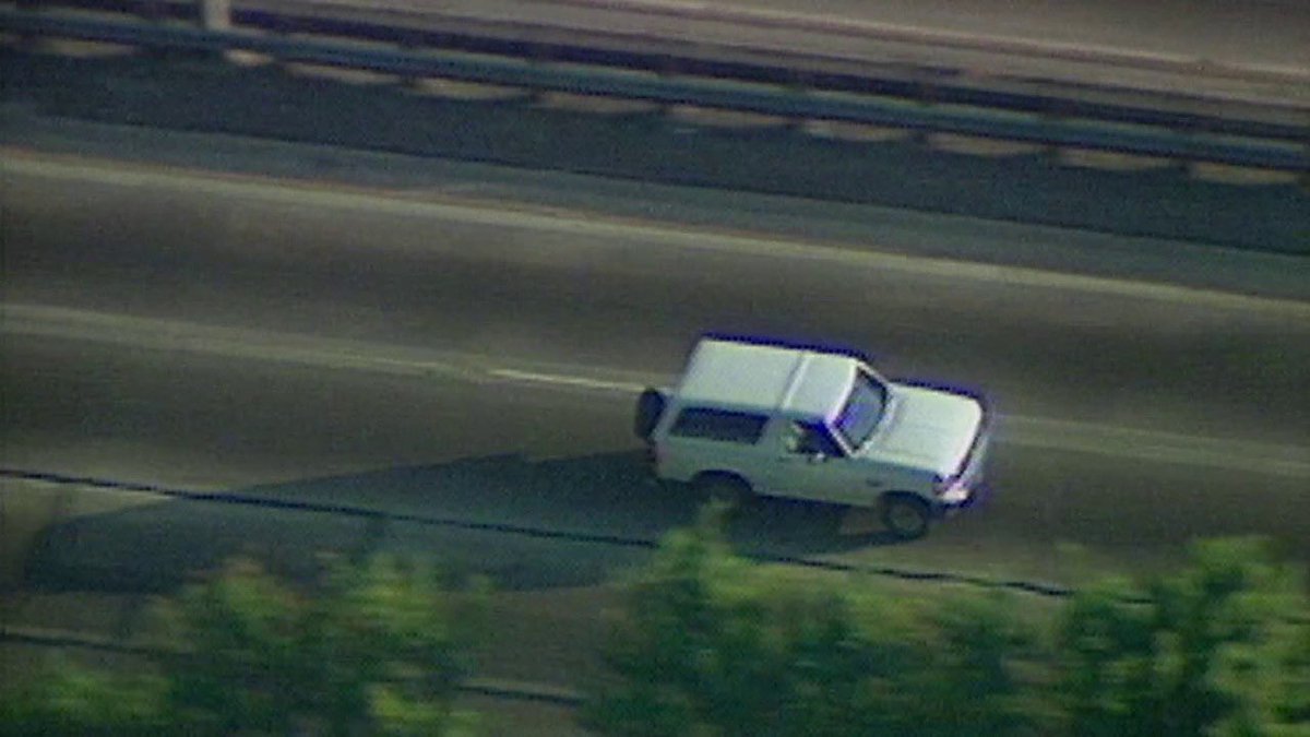 BREAKING: Cancer has denied any part in OJ’s death and is fleeing the scene in their Ford Bronco