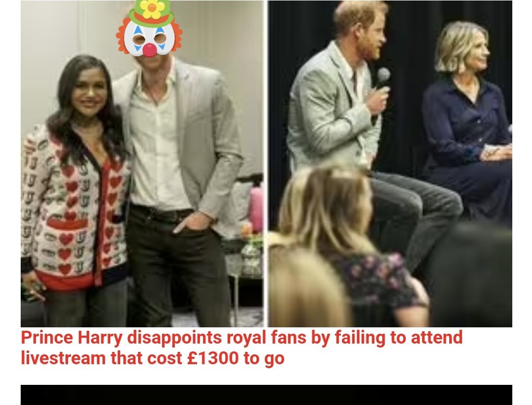 Why is it everything #HarryandMeghan are involved with costs ridiculous amounts ($1,300💸) to attend, they aren't qualified to speak on anything, let alone charging that much to hear them speak & he didn't even show up to everything
#MeghanMarkleEXPOSED 
#harrydubois 
#FOHarry