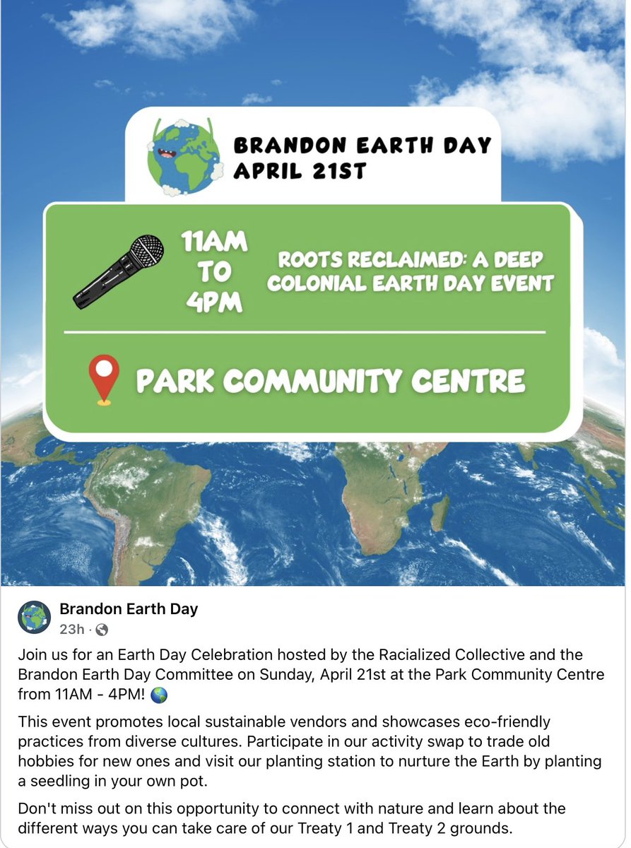 #Brandon #EarthDay #Environment #Anticolonial