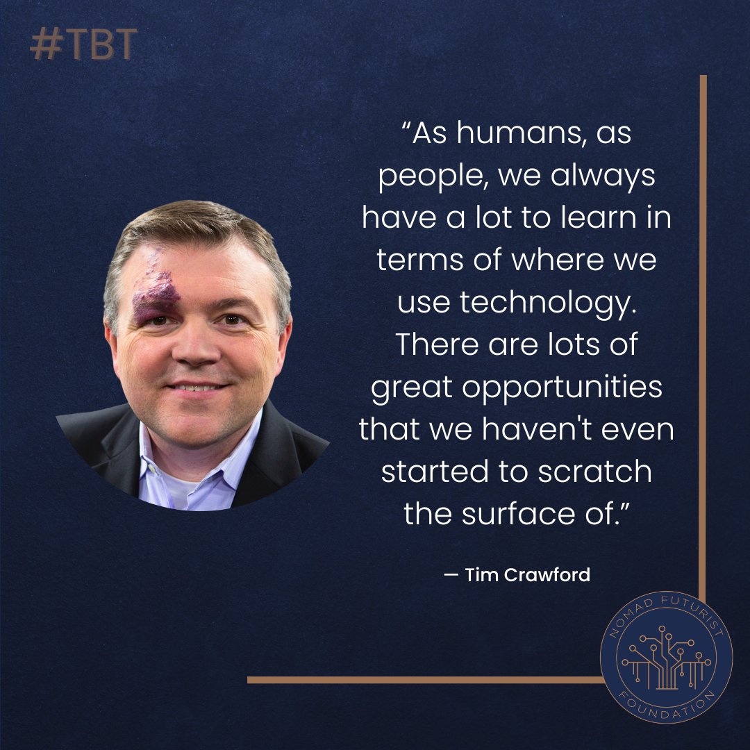 #TBT 🎧Listen to the full #NomadFuturist Podcast Episode Ft Tim Crawford, CIO Strategic Advisor at @AVOAcom: • youtu.be/tgiC6KGnD8c (August 2021) . #podcast #thefutureisnow #hellotomorrow #neverstoplearning #technology #techleaders #youngergeneration #TimCrawford | @tcrawford