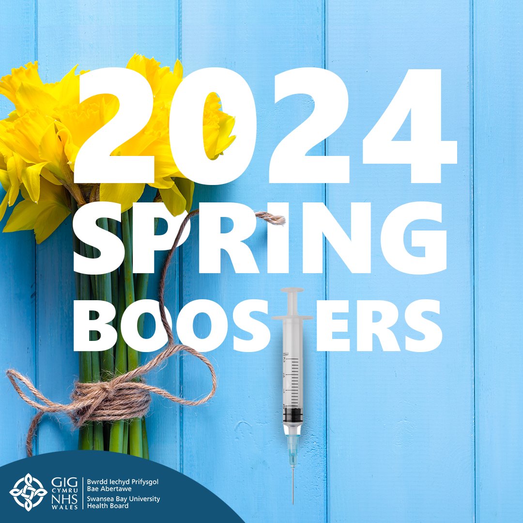 This spring we are offering an extra booster dose of the Covid-19 vaccine to the most vulnerable people in our communities. For more information on the spring booster and who’s eligible, follow this link to our website - sbuhb.nhs.wales/vaccinations-i…