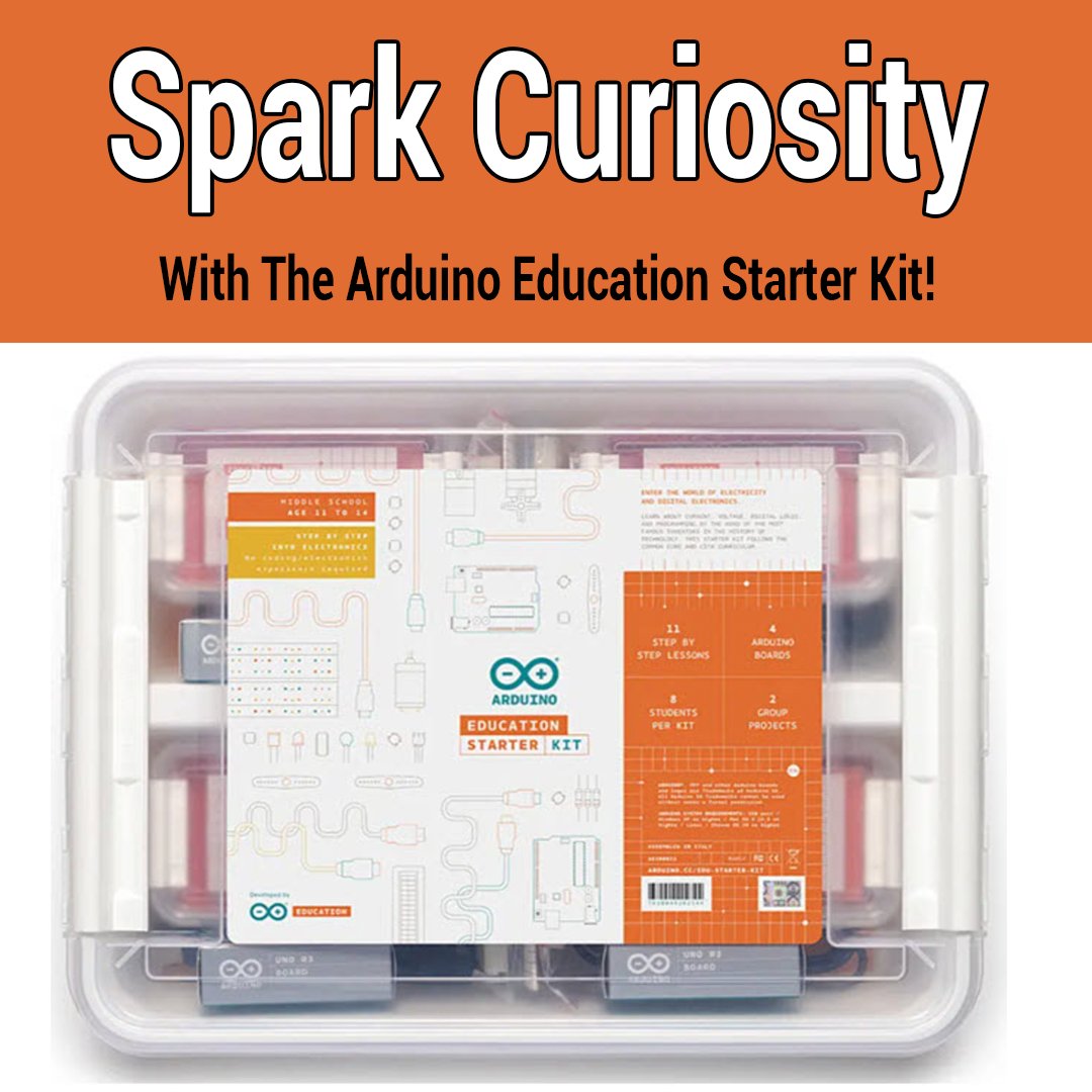 ParallaxInc's tweet image. Empower young minds with the Arduino Education Starter Kit! 🚀 Perfect for middle school, it makes learning programming & electronics easy and fun. Step-by-step lessons + all the gear you need for hands-on education. #ArduinoEducation #STEM #LearnToCode
bit.ly/4cRBJ8X