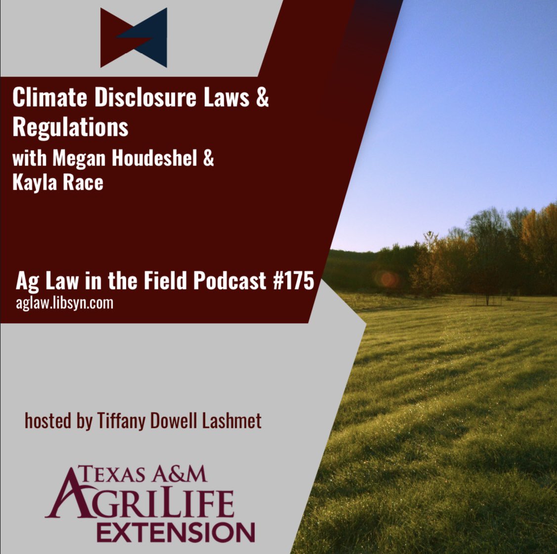 On both the state and federal level, there are new laws when it comes to climate disclosures. How might this impact agriculture? Find out today on the Ag Law in the Field Podcast. aglaw.libsyn.com/episode-175-me…