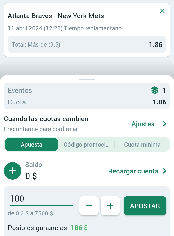 barrywhite2811's tweet photo. Me gusta la alta de Braves Atlanta en 9,5 ⚾

La brisa soplando hacia afuera a 17MPH 💨

Stake 1.0
Cuota 1.86 https://t.co/stDnh0RorA