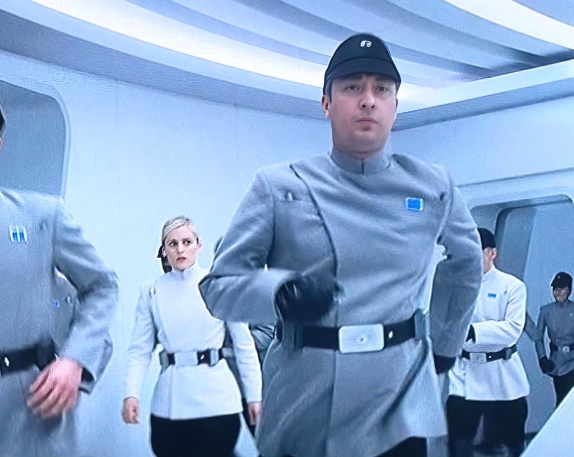 Today’s #ThrowbackThursday memory is an image of me Running off to The War Room in #StarWars #Andor Enjoy! #imperialofficer #cassianandor #jedi #starwarsrogueone #doctorwho