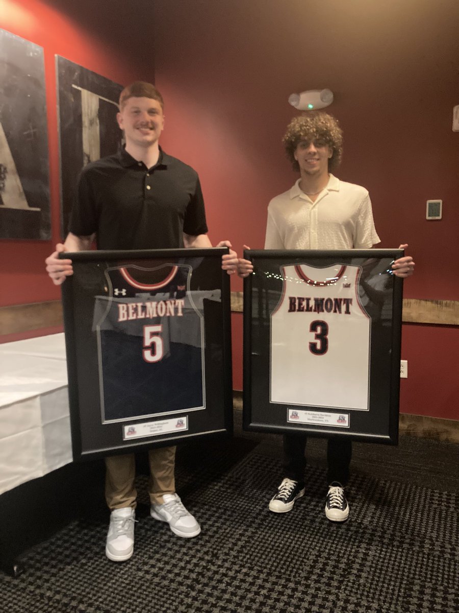 Awesome listening to Jayce & Keishawn reflect on their @BelmontMBB careers last night! Great guys & great teammates who both impacted our program so positively! Proud of you @keisaucy2 @willinghamJ34